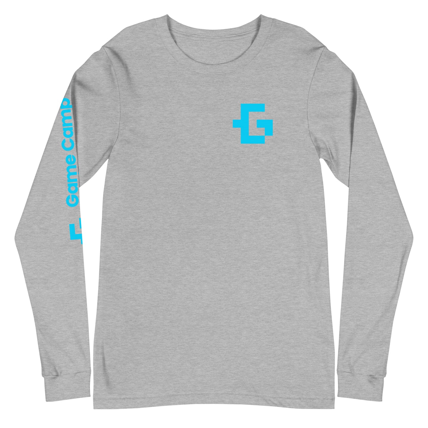 Blue logo long sleeve unisex tee