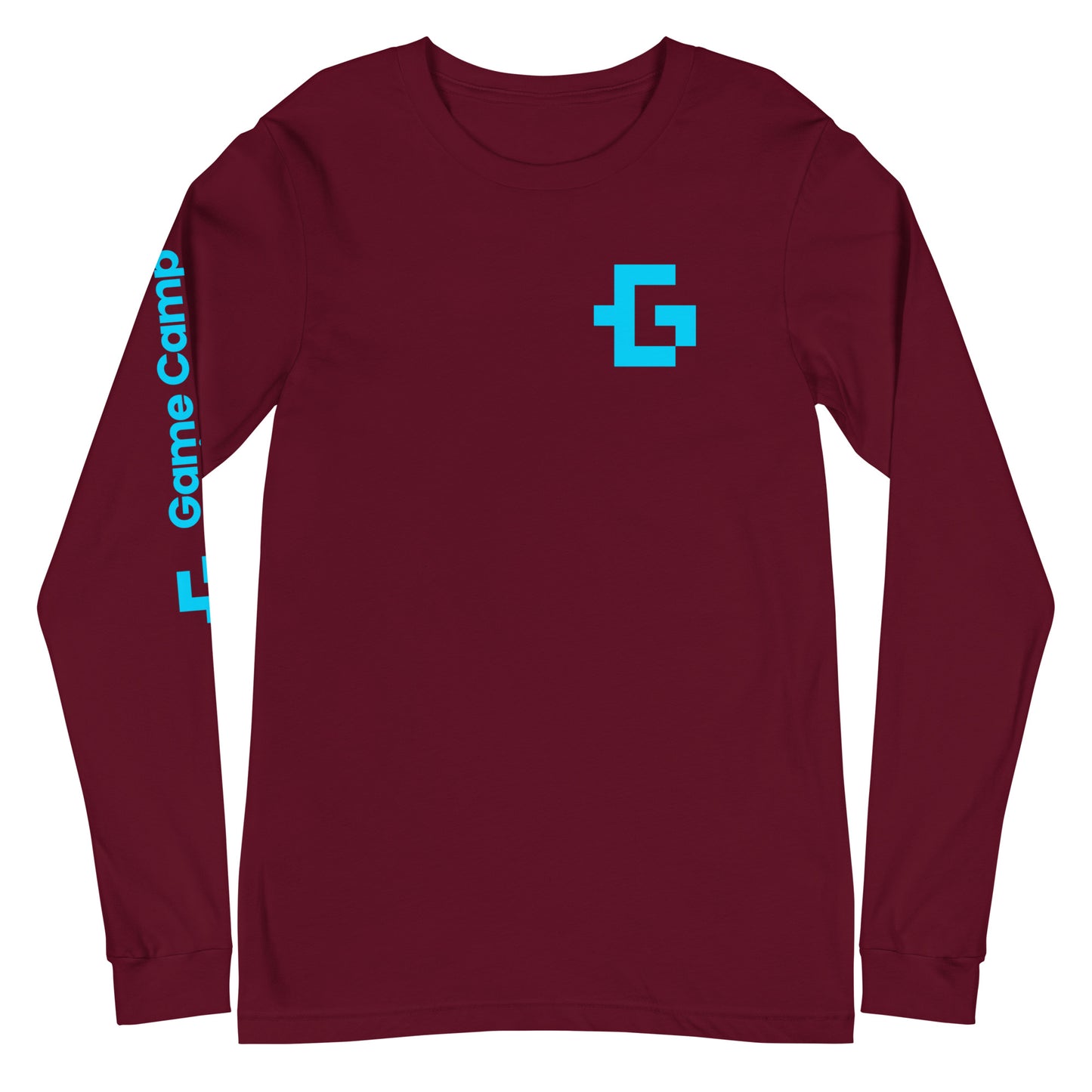 Blue logo long sleeve unisex tee