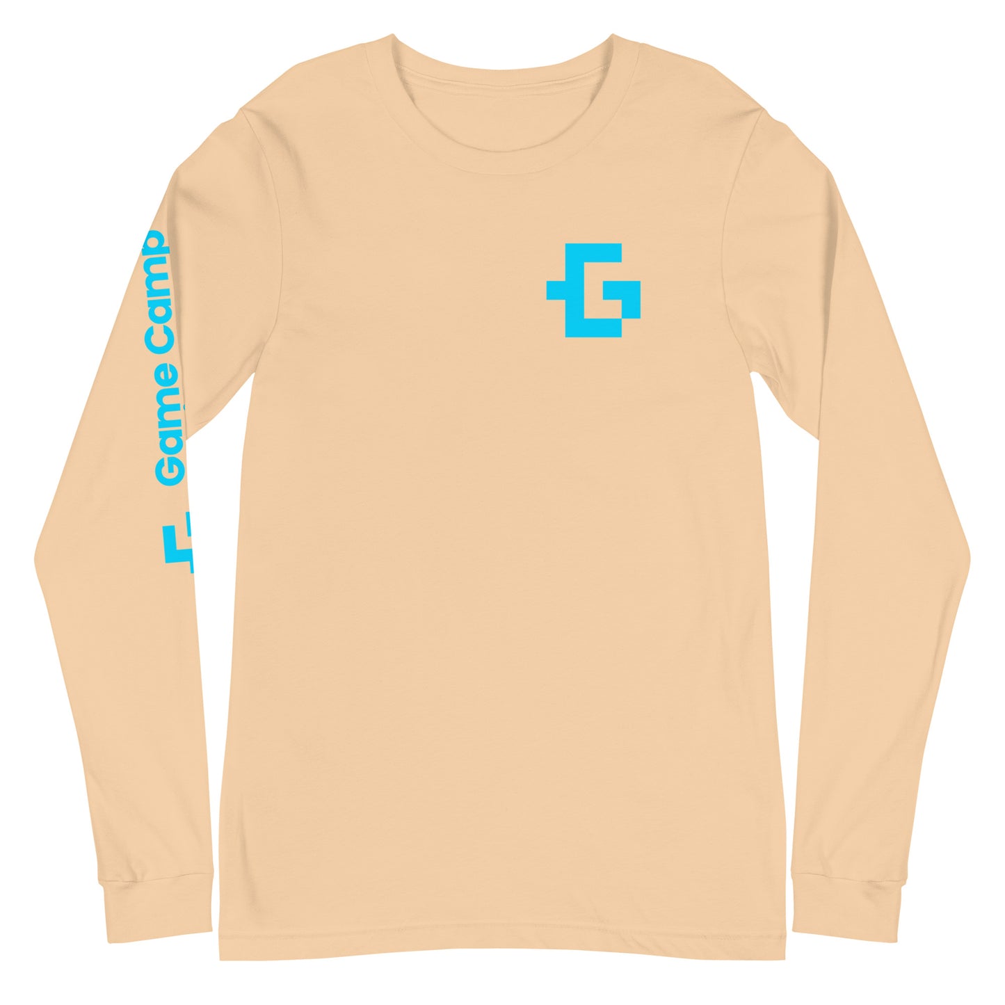 Blue logo long sleeve unisex tee